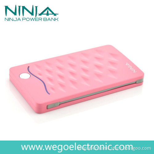 Mini Portable Harga 3000mAh Polymer Power Bank N0106 for iPad, iPhone, Apple